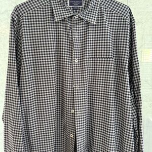 Charles Tyrwhitt Blue and White Casual Button Down Shirt